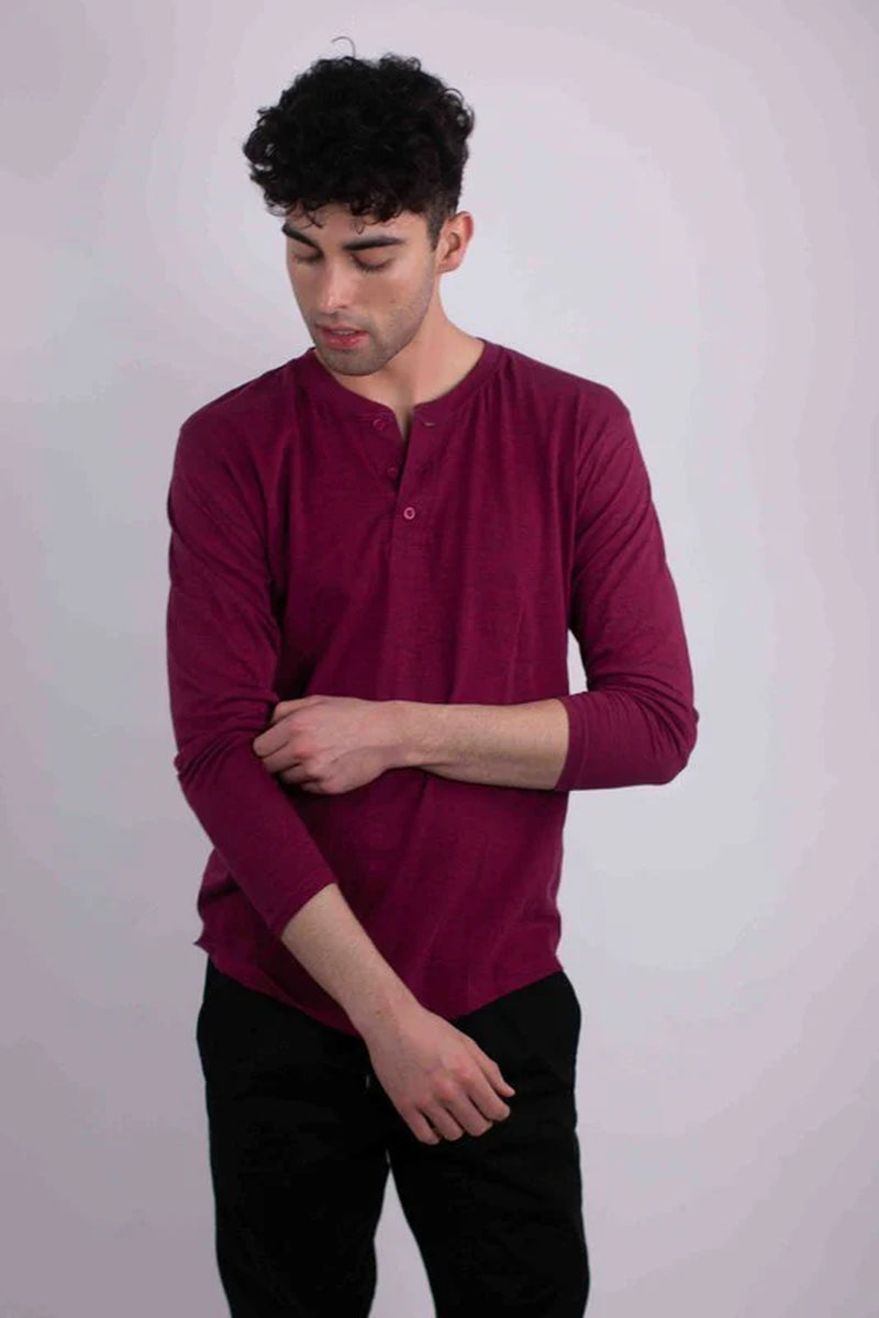 Long Sleeves Henley T-Shirt