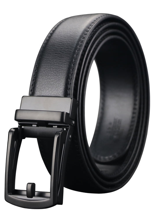 Mens Ratchet Dress Belt, Click Belts for Men, Adjustable Belts for Men with Silding Buckle Size-Customize