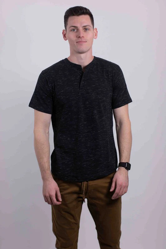 Short Sleeves Henley T-Shirt